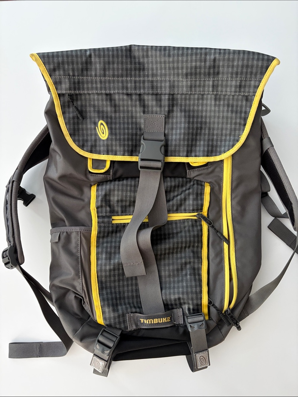 Timbuk2 Phoenix Laptop Backpack Gray Yellow - Picture 2 of 15